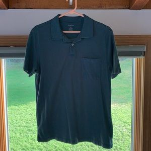 Men’s Van Heiden Medium golf shirt.  Green/blue